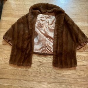 Real fur shawl